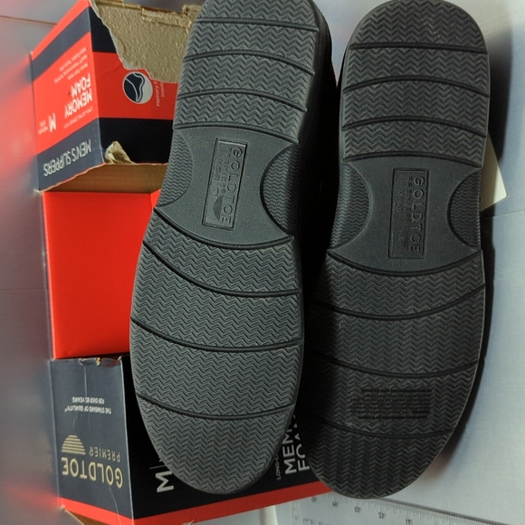 BNIB GoldToe Men’s HOUSE SHOES/SLIPPER Size 8-9 (M) Brown - Picture 4 of 9